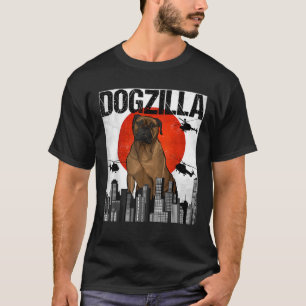 Funny Vintage Japanese Dogzilla Bullmastiff T-Shirt