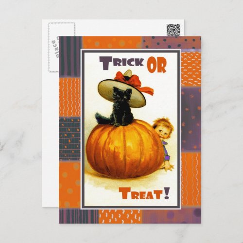 Funny Vintage Kid Halloween Postcards