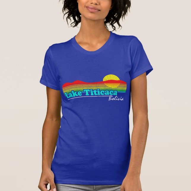 Funny Vintage Lake Titicaca T-Shirt (Front)
