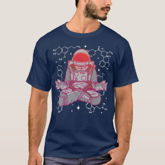 Funny Vintage Lotus Meditating Zen Astronaut T-Shirt