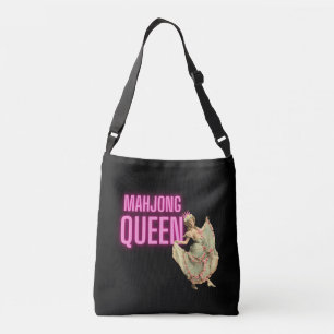 Funny Vintage Mahjong Queen Crossbody Bag