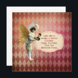 Funny Vintage Medicare Senior Birthday<br><div class="desc">Funny birthday card for those that have become "of a certain age... ".  Design features vintage harlequin background with surreal costumed fairy and typewriter style text that reads "look who's become a senior citizen! Happy Birthday from the Medicare Fairy</div>