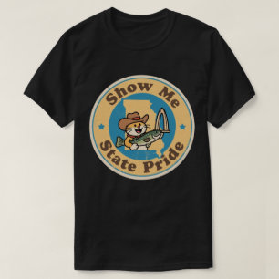 Funny Vintage Missouri Catfish Cowboy Hat Retro T-Shirt