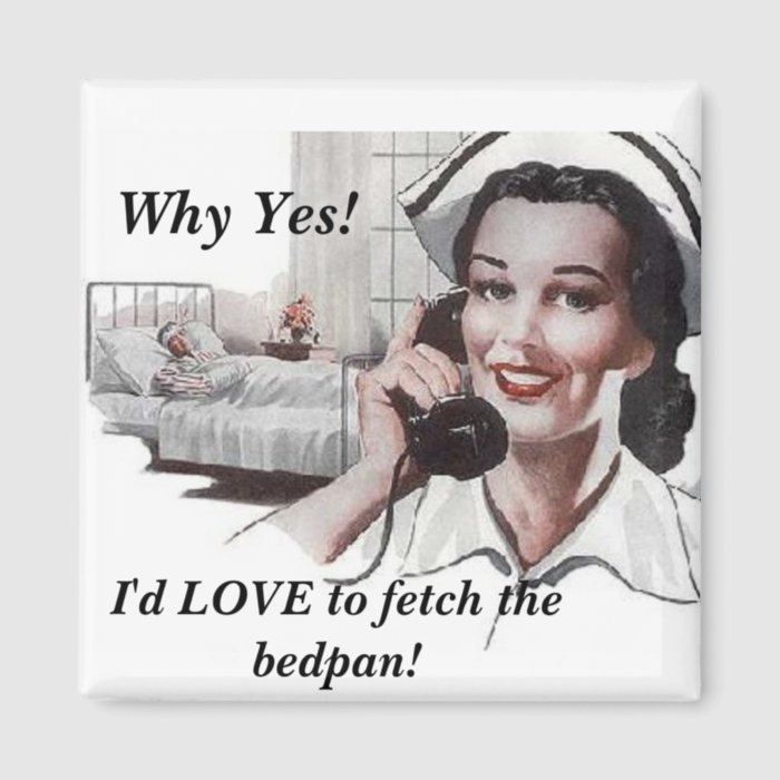 Funny Vintage Nurse Fridge Magnets