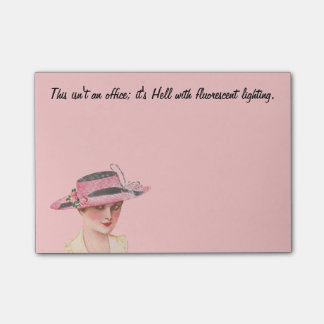 Funny Vintage Office Humor Post-it Notes