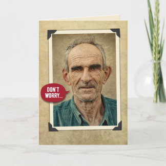 Funny Vintage Old Cowboys Birthday Card