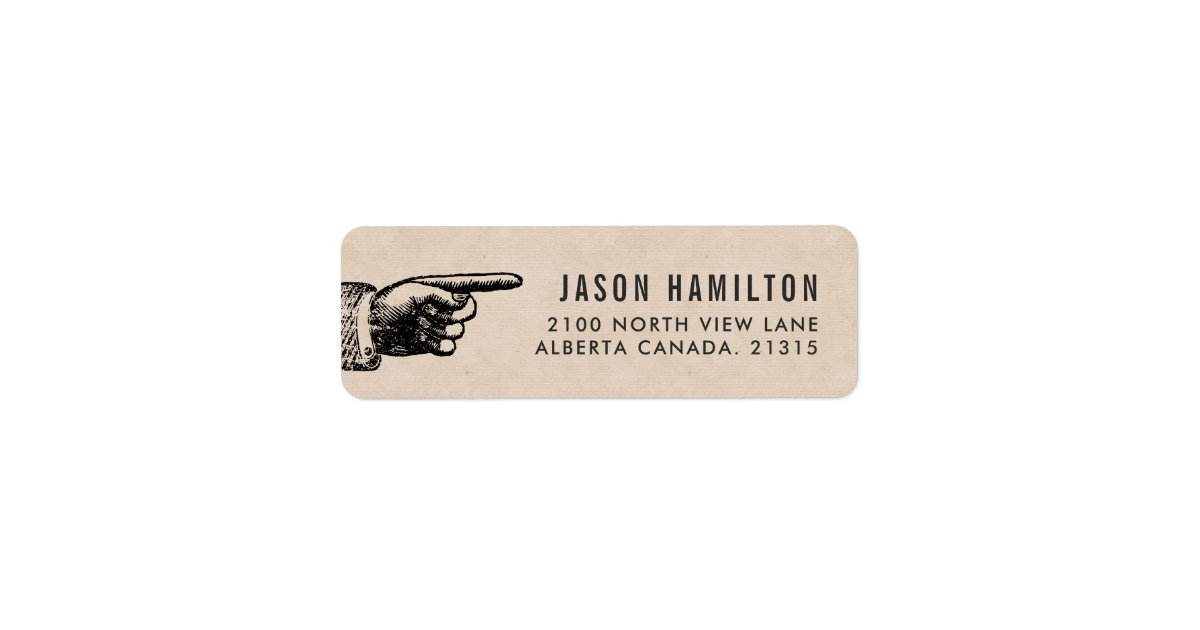 Funny Vintage | Personalized Return Address Label | Zazzle
