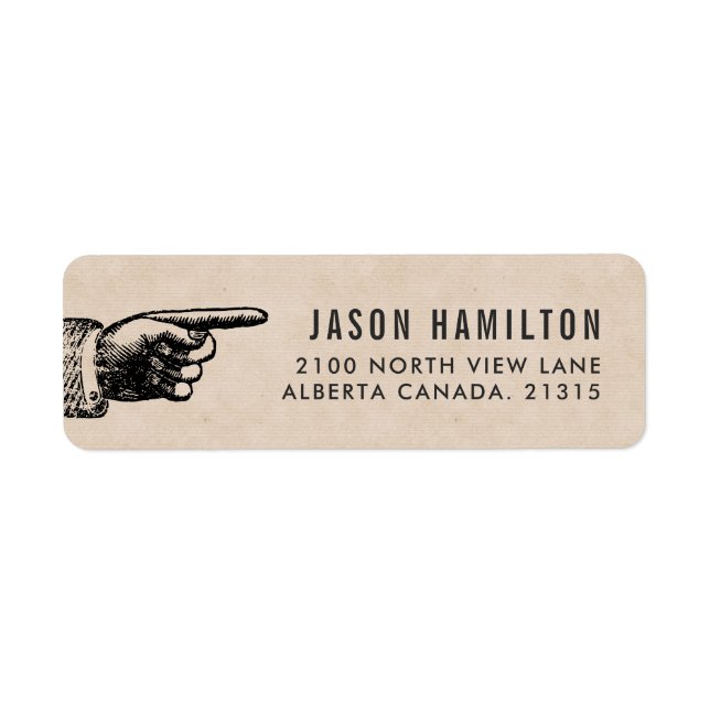 Funny Vintage | Personalized Return Address Label (Front)