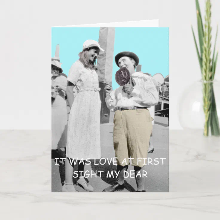 FUNNY VINTAGE PHOTO LOVE AT FIRST SIGHT FLIRTING CARD | Zazzle FUNNY VINTAGE PHOTO LOVE AT FIRST SIGHT FLIRTING CARD | Zazzle