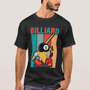 Funny Vintage Pool Design for Men Woman Billiard L T-Shirt