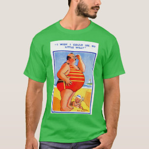 FUNNY VINTAGE POSTCARD DESIGN BRITISH SEASIDE T-Shirt