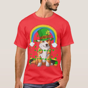 Funny Vintage Rainbow Cardigan Welsh Corgi St T-Shirt