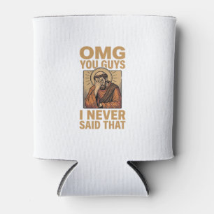 Funny Vintage Religious Facepalm Quote Shirt Desig Can Cooler