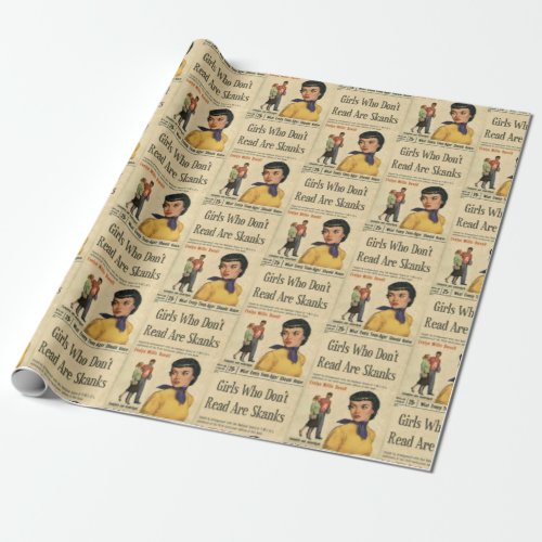 Funny Vintage Retro Advertising Humor  Wrapping Paper