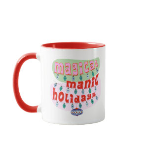 Funny Vintage Retro Magic Manic Holidays Gift Mug