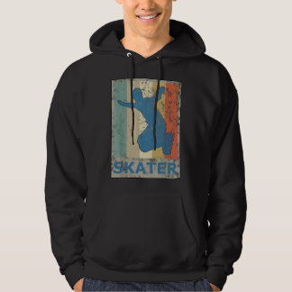 Funny Vintage Retro Style Inline Skater Skating Te Hoodie