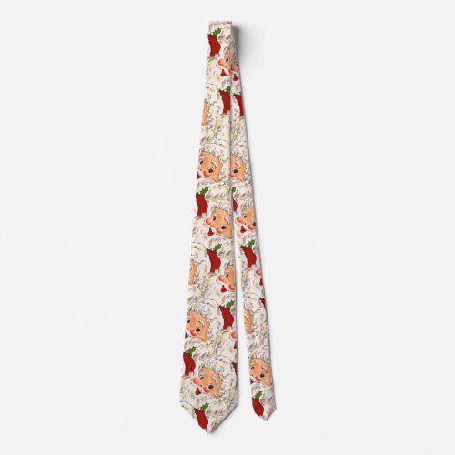 Funny Vintage Santa Christmas Neck Tie