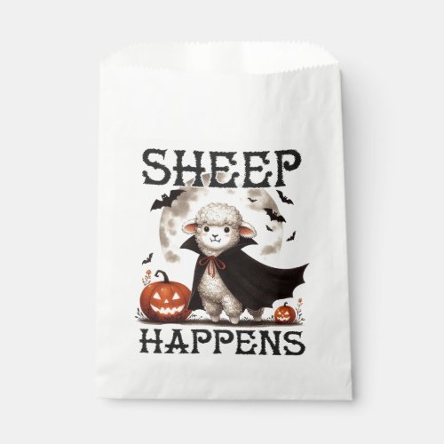 Funny Vintage Sheep Happens Halloween Favor Bag