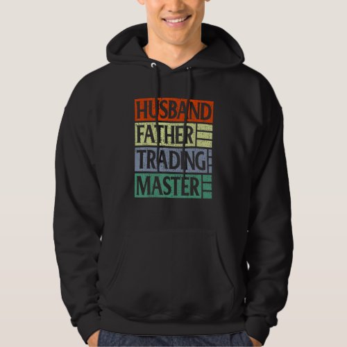 Funny Vintage Stock Market Husband Father Trading  Hoodie