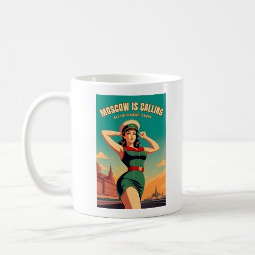 Funny Vintage Style Soviet USSR Communist Humor Coffee Mug