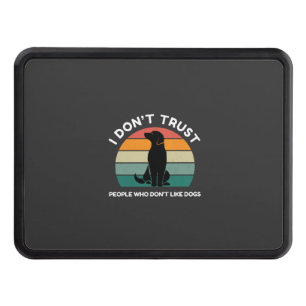 Funny Vintage Sunset Dog Lover Gift Hitch Cover
