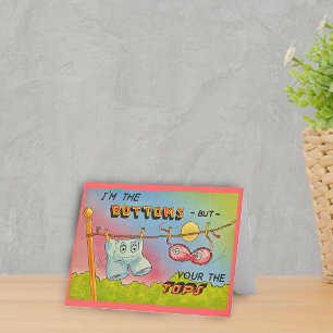 Funny Vintage Talking Clothes Note Card
