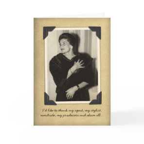 Funny Vintage Thank You Card