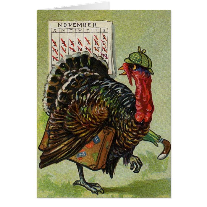 Funny Vintage Thanksgiving card