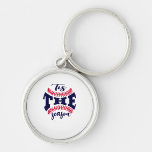 Funny Vintage Tis The Season Baseball Is My Favori Keychain
