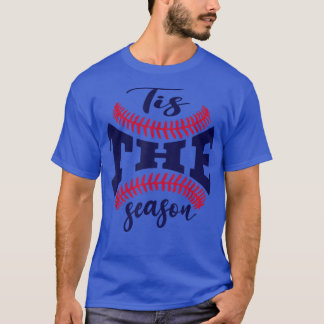 Funny Vintage Tis the Season Baseball Is My Favori T-Shirt