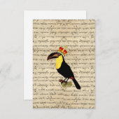 Funny vintage toucan & crown (Front/Back)
