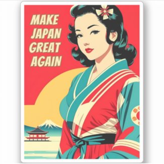 Funny Vintage Travel Japan Humor Retro Style