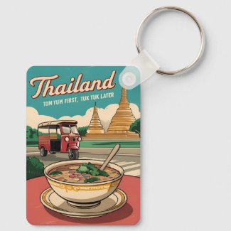 Funny Vintage Travel Thailand Humor Retro Graphic