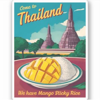 Funny Vintage Travel Thailand Humor Retro Graphic