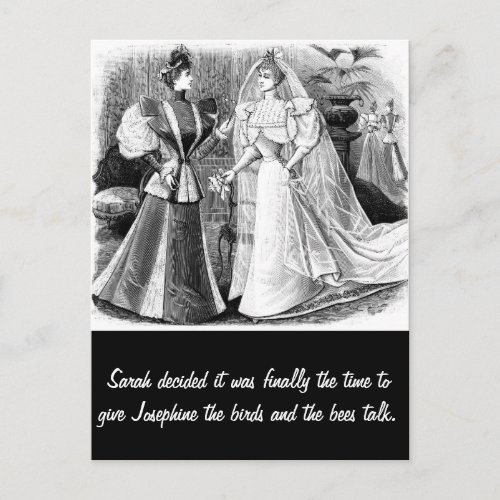 Funny Vintage Wedding Postcard