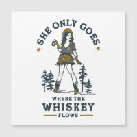 Funny Vintage Western Cowgirl Whiskey Lover