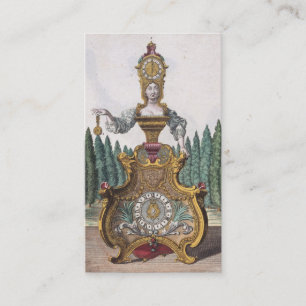 Funny Vintage Woman Clock Costume Watchmaker Business Card