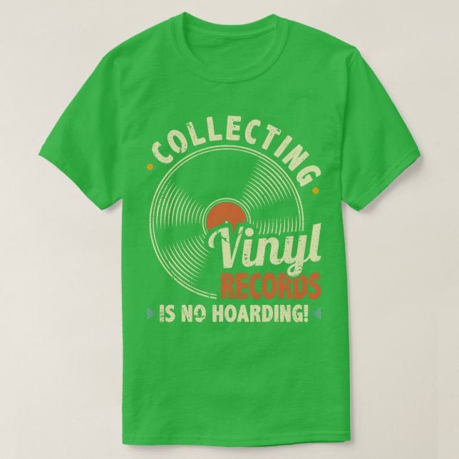 Funny Vinyl Records T-Shirt (Design Front)