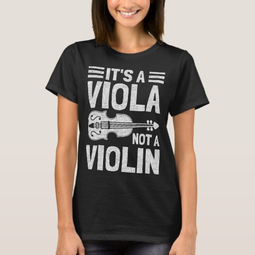 Funny Viola Art For Men Women Violin Lover Violini T_Shirt