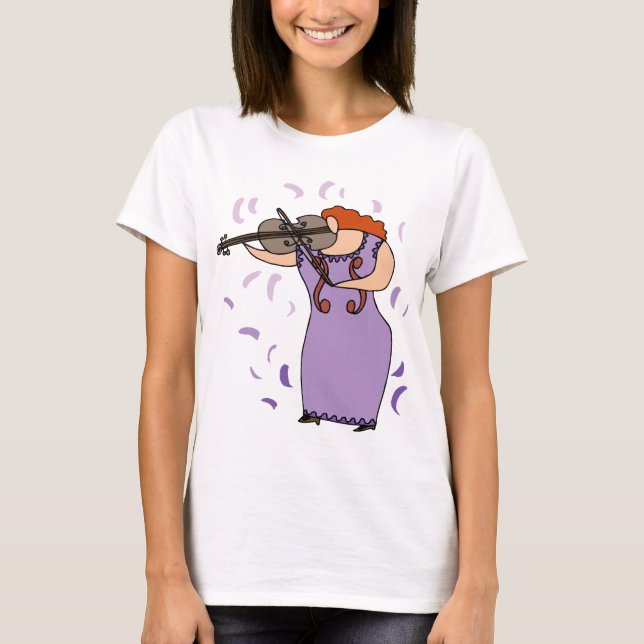 Funny Viola Player T-shirt (Front)