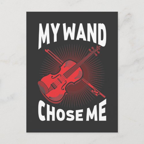 Funny Violin Player Gift Musical Instrument Lover Postcard