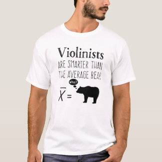Funny Violin T-shirt - Average Bear