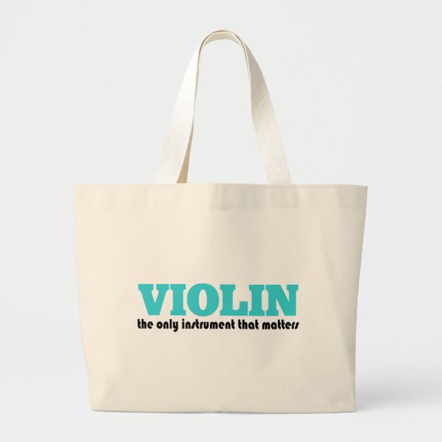 Funny Violin Tote Bag (Front)