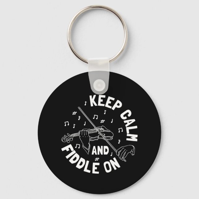 Funny Violin Violin Player Keychain (Front)