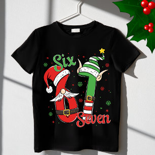 Funny Viral Meme Christmas Six Seven 6-7 Gnomies  T-Shirt