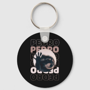 Funny Viral Pedro Dancing Raccoon Meme Pedro Keychain