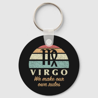 Funny Virgo Zodiac Rules Keychain
