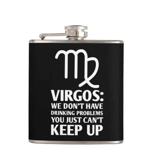 Funny Virgo Zodiac Signs Drinking Horoscope Flask