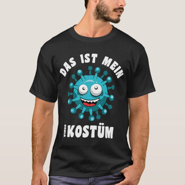Funny virus bacteria Bazille costume T-Shirt (Front)