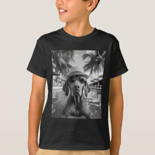 Funny Vizsla Selfie Dog Summer Vacation T-Shirt